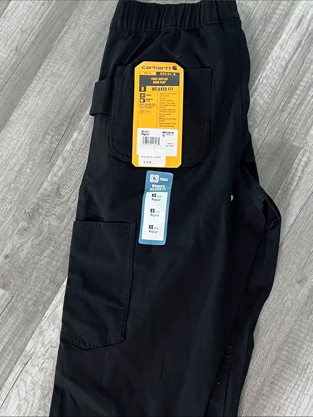 Carhartt Women’s Black Relaxed Fit Work Pants